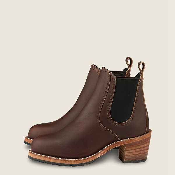 Red Wing Heritage Boots Harriet - Heeled Oro-Iginal Læder - Mørke Brune - Dame 3452-GVHFD